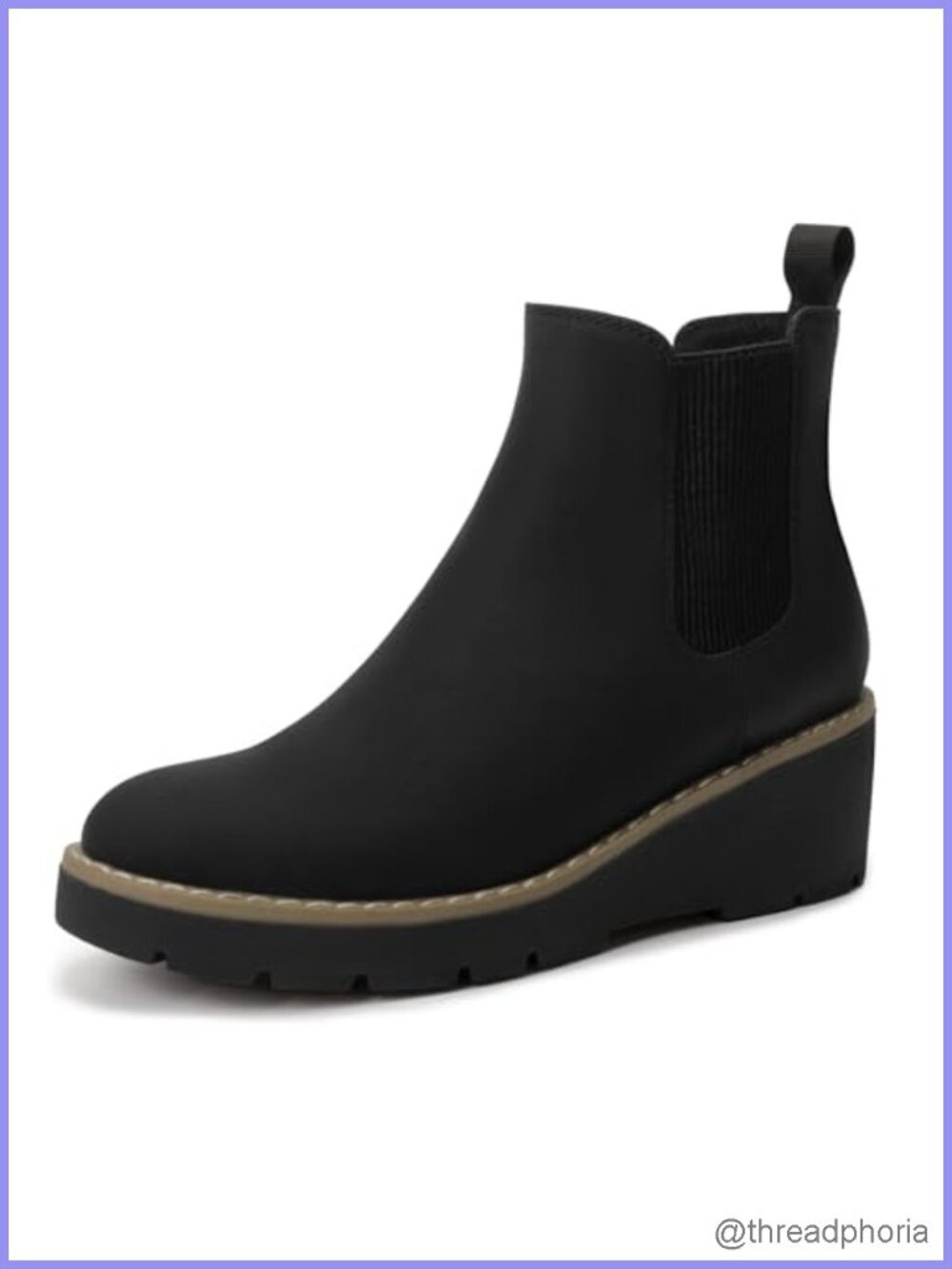 Girls Slip On Chelsea Wedge Ankle Boots